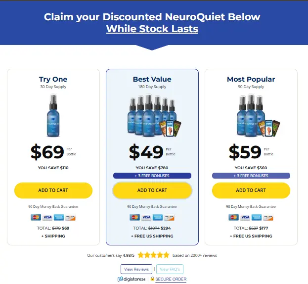 neuroquiet price